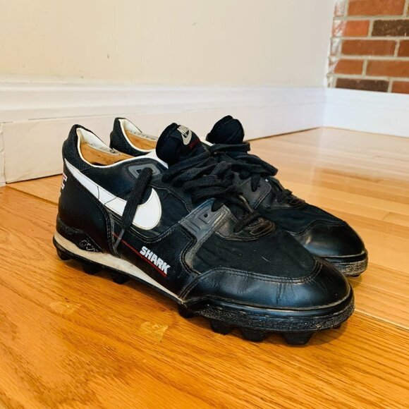 Vintage 1991 Nike Grid Shark Football Cleats Size 10.5 main image 12